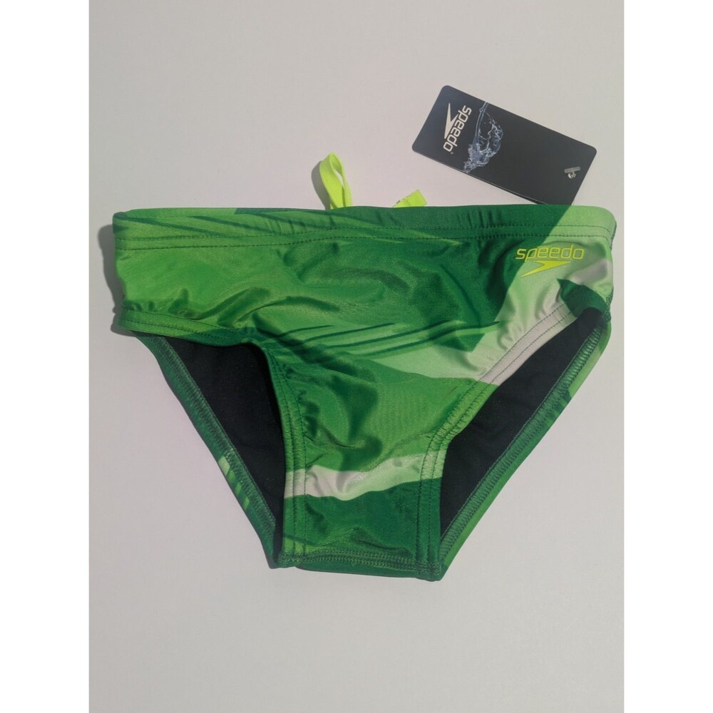 Speedo Lane Game Brief Swim Bottom Green‎ Mens 26